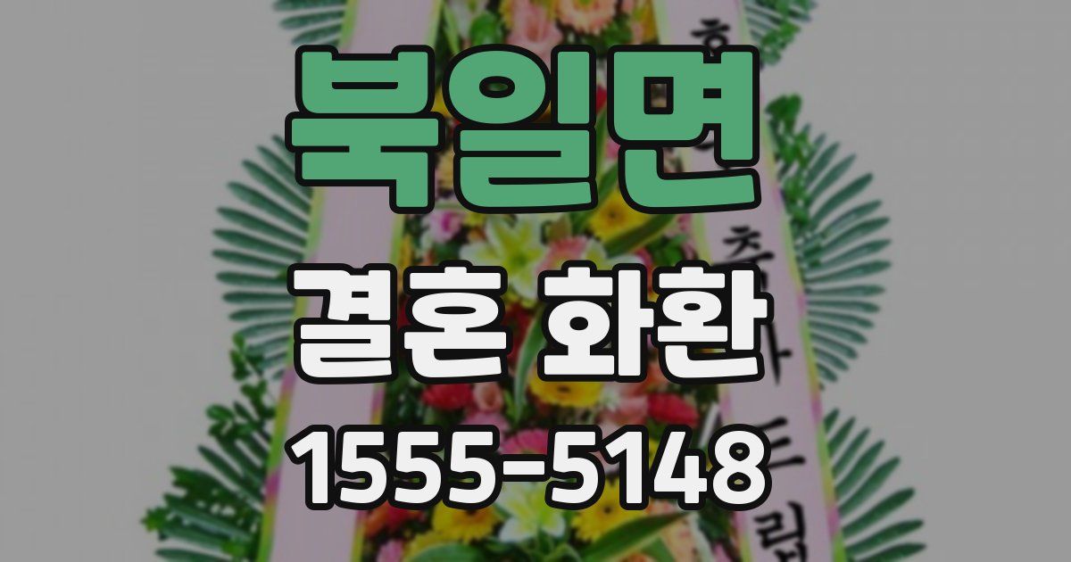 북일면 결혼 화환