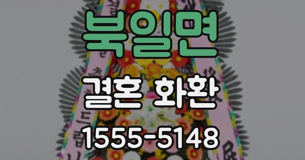 북일면 결혼 화환