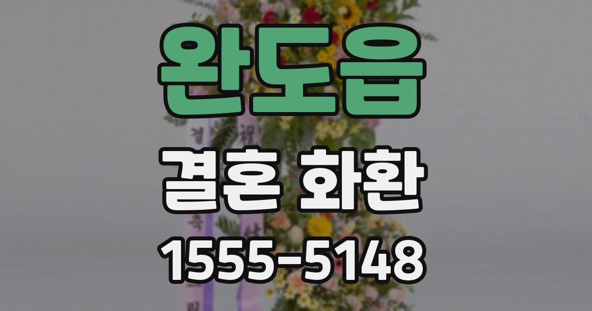 완도읍 결혼 화환