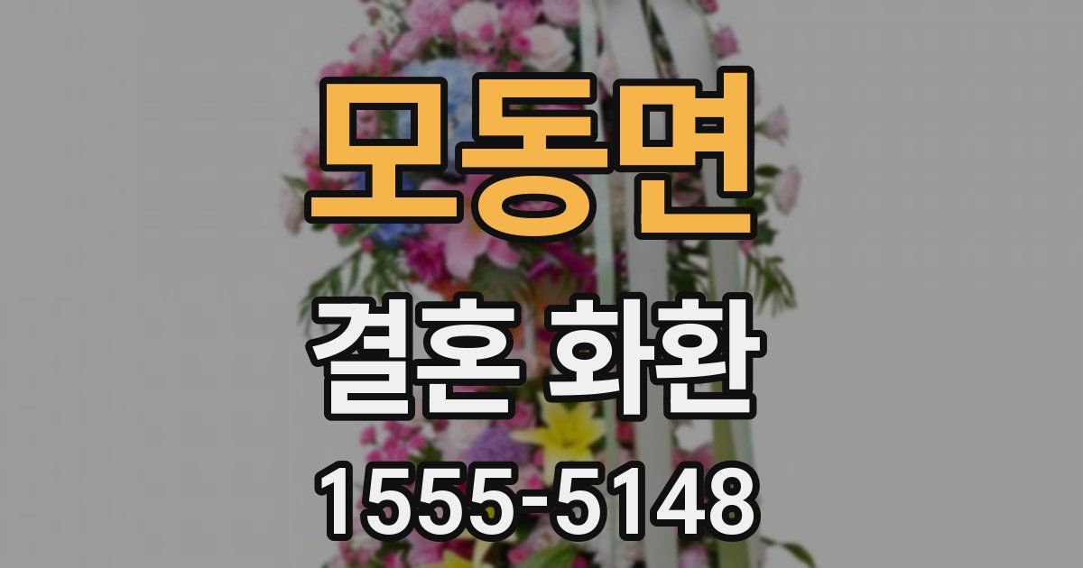 모동면 결혼 화환