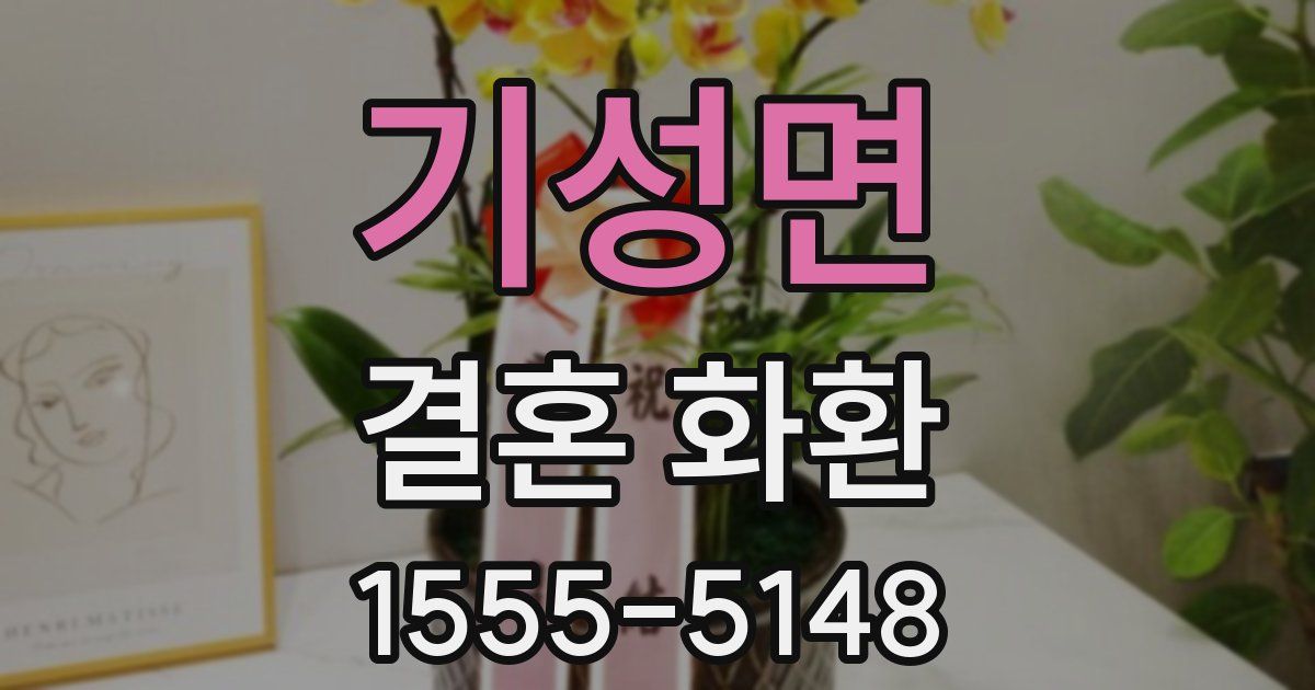 기성면 결혼 화환