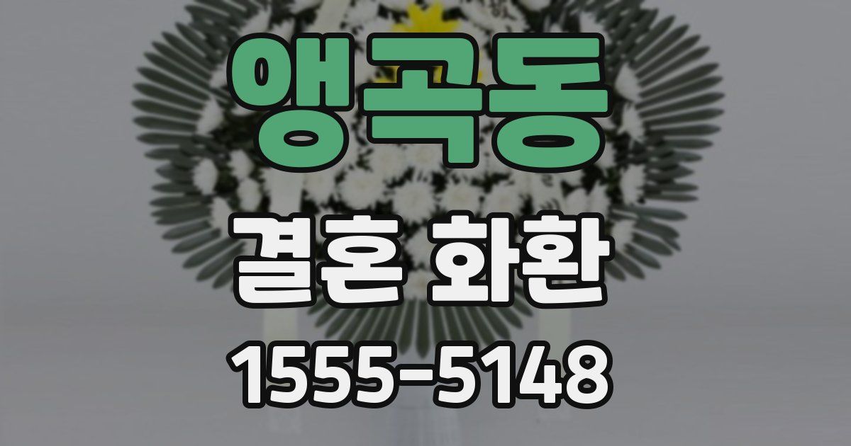 앵곡동 결혼 화환