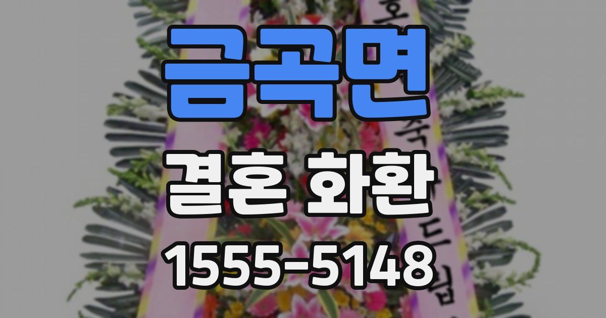 금곡면 결혼 화환