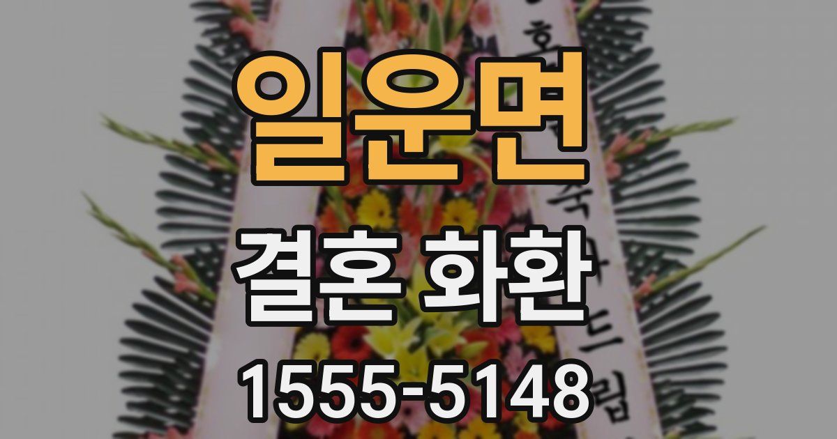 일운면 결혼 화환