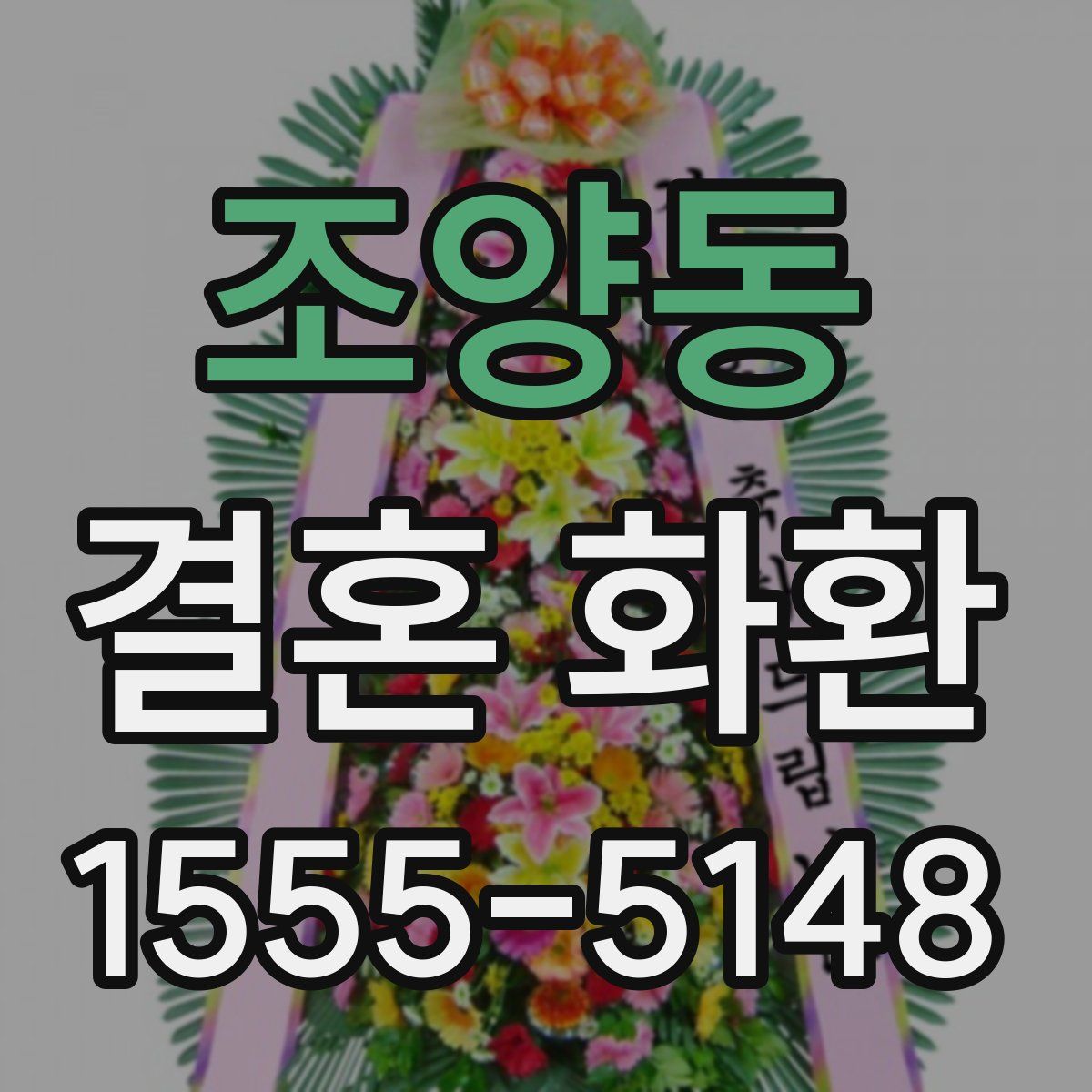 조양동 결혼 화환