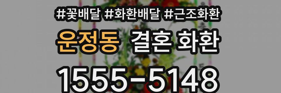 운정동 결혼 화환