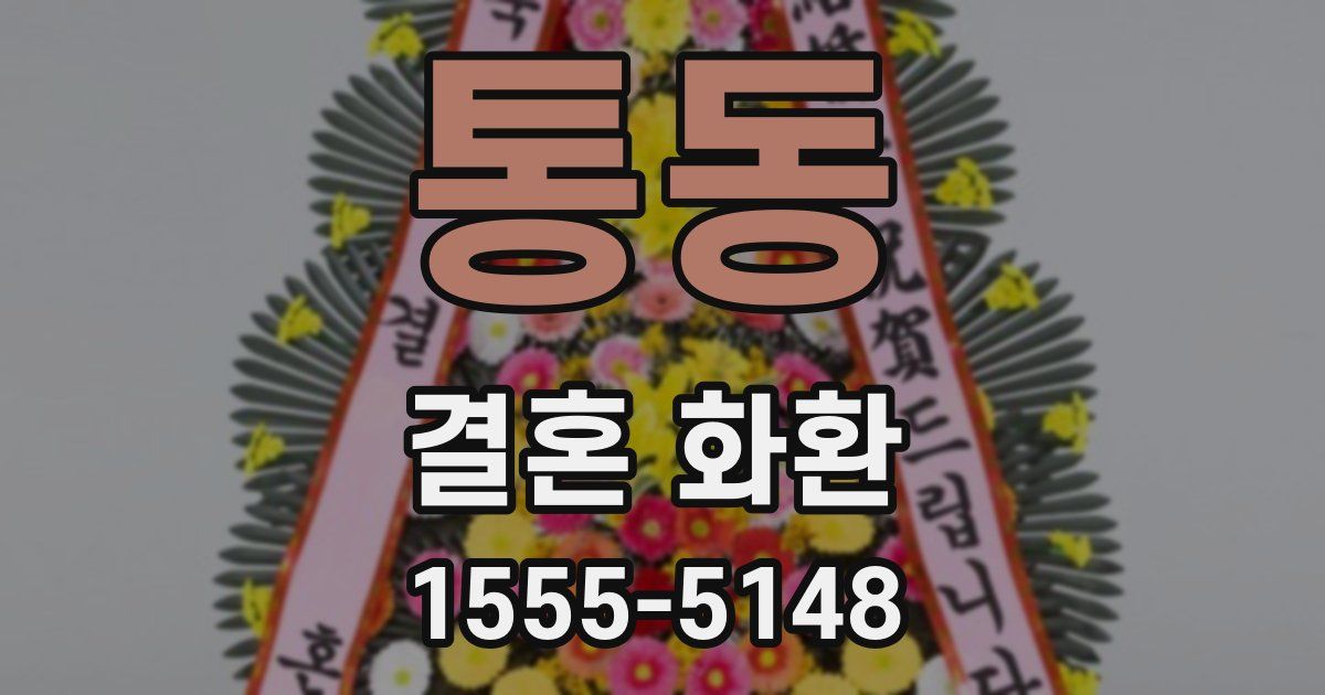 통동 결혼 화환