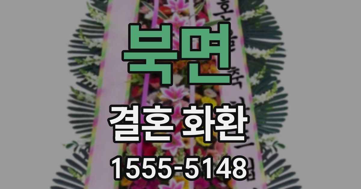 북면 결혼 화환