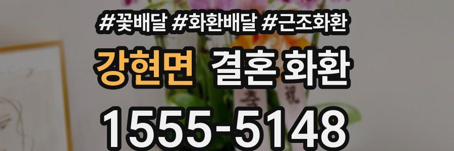 강현면 결혼 화환