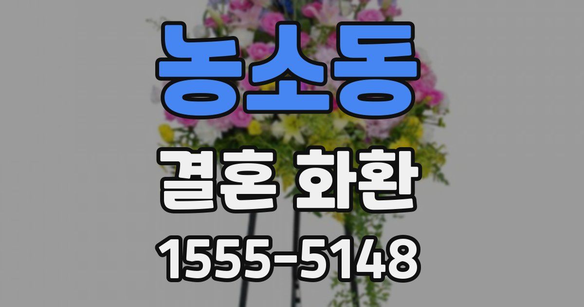 농소동 결혼 화환
