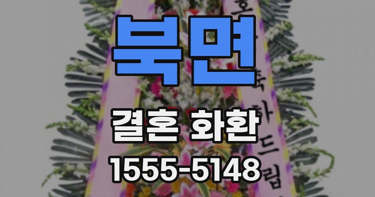 북면 결혼 화환