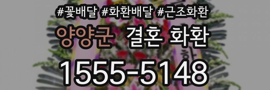 양양군 결혼 화환