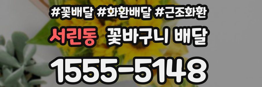 서린동 꽃바구니 배달