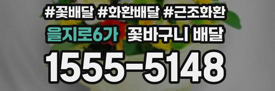 을지로6가 꽃바구니 배달