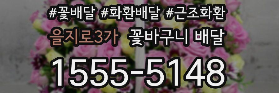 을지로3가 꽃바구니 배달
