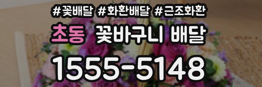 초동 꽃바구니 배달