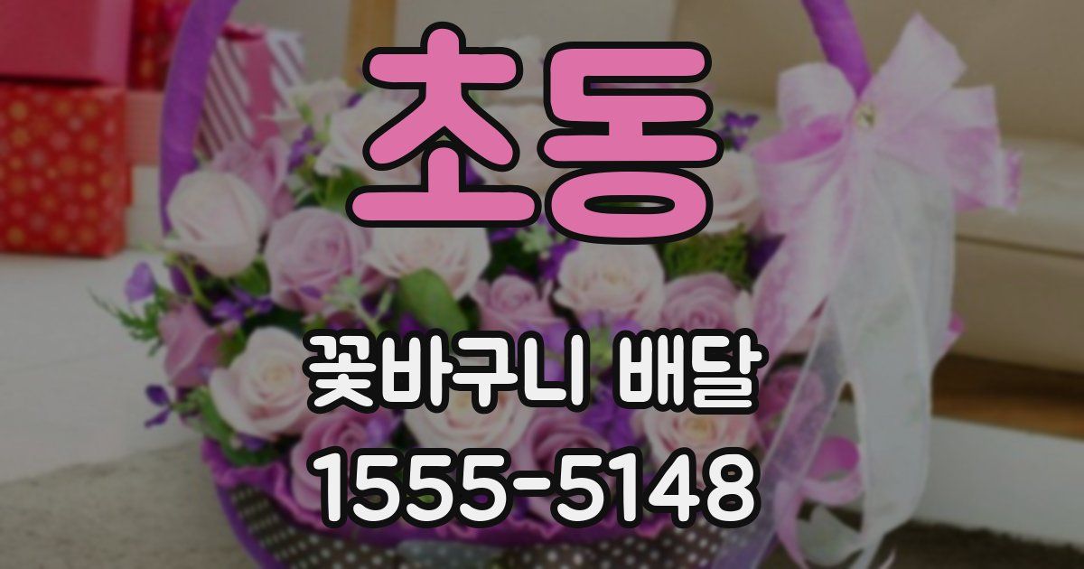 초동 꽃바구니 배달