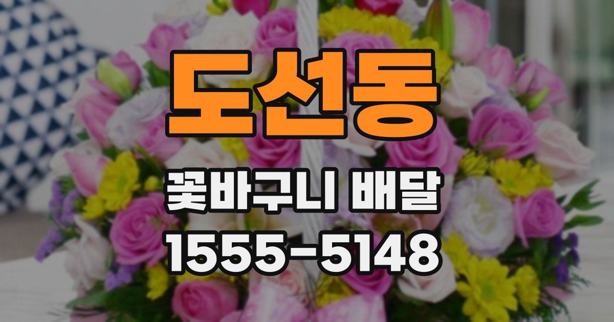 도선동 꽃바구니 배달