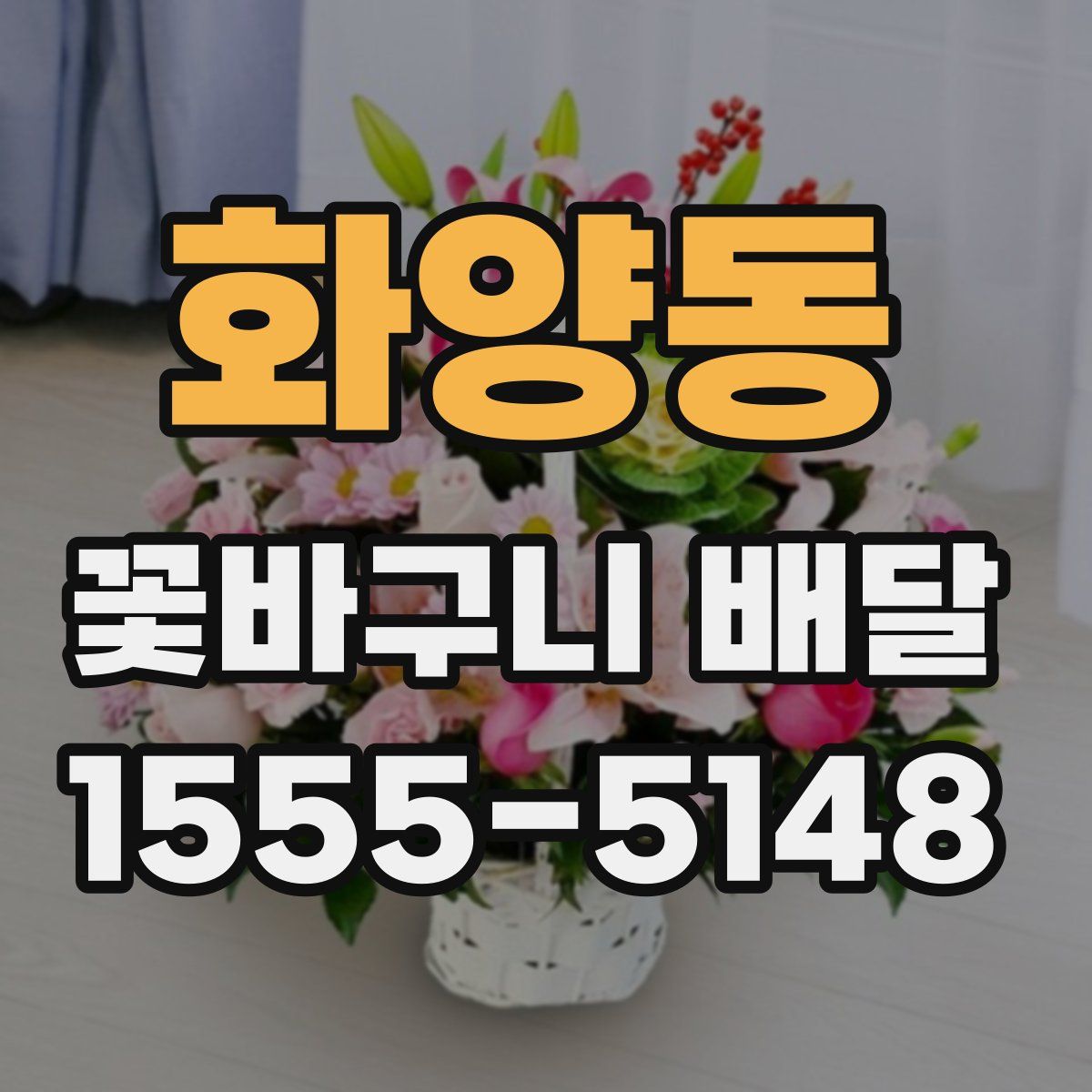 화양동 꽃바구니 배달