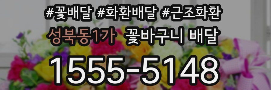 성북동1가 꽃바구니 배달