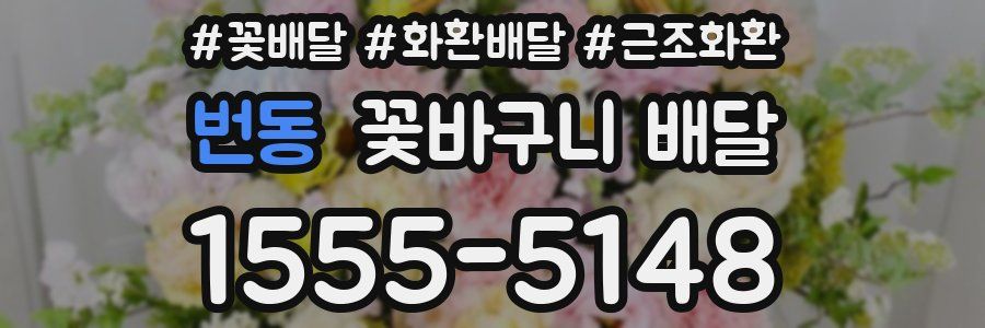 번동 꽃바구니 배달