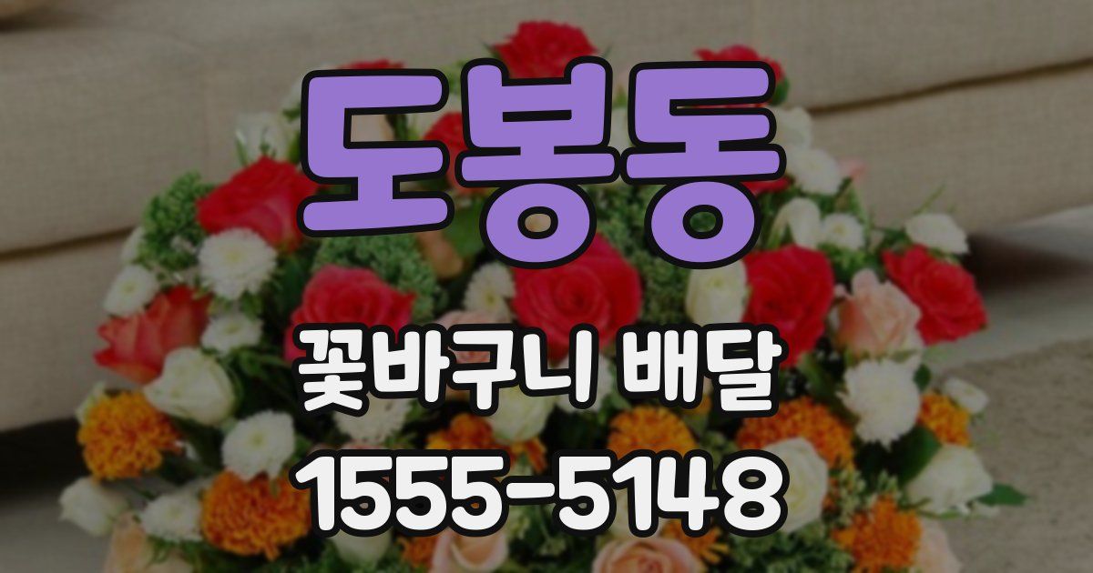 도봉동 꽃바구니 배달