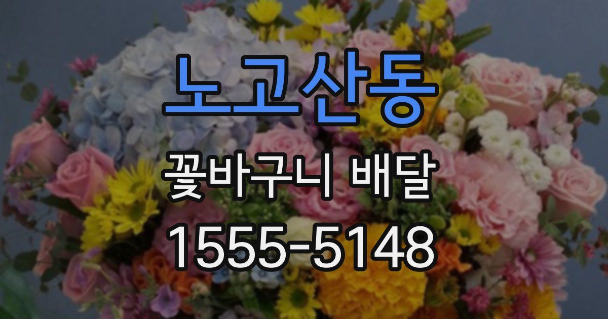 노고산동 꽃바구니 배달