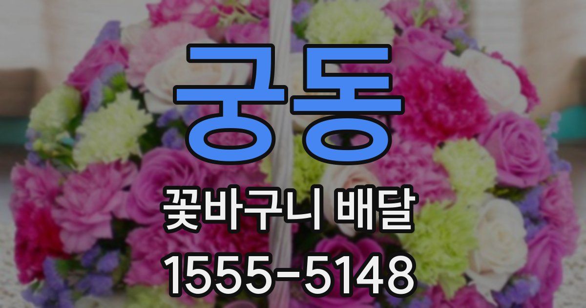 궁동 꽃바구니 배달