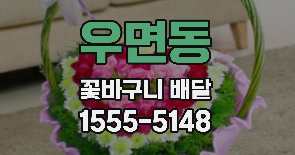 우면동 꽃바구니 배달