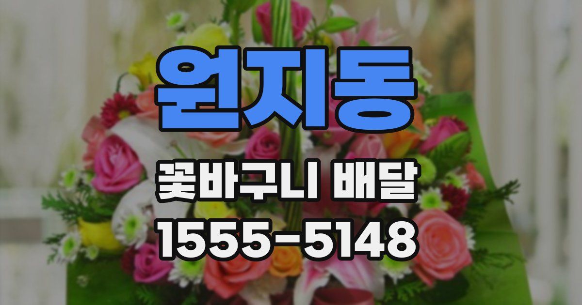 원지동 꽃바구니 배달