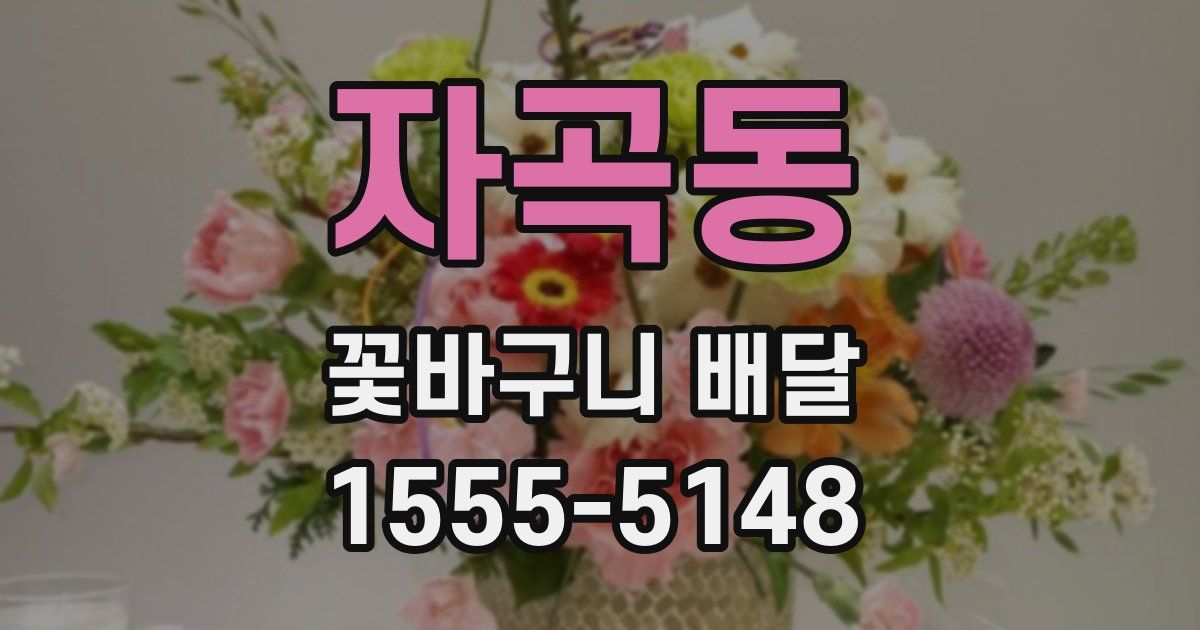 자곡동 꽃바구니 배달