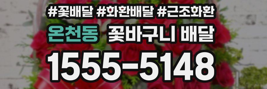 온천동 꽃바구니 배달