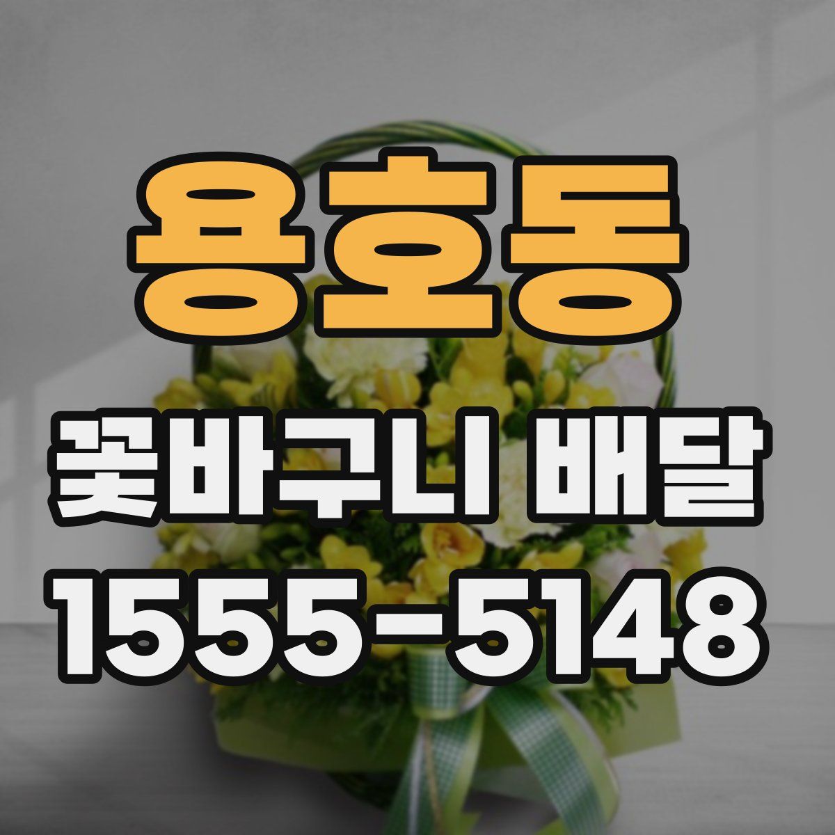 용호동 꽃바구니 배달