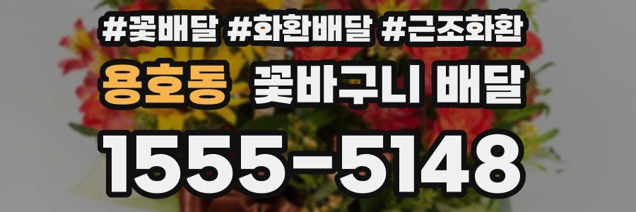 용호동 꽃바구니 배달