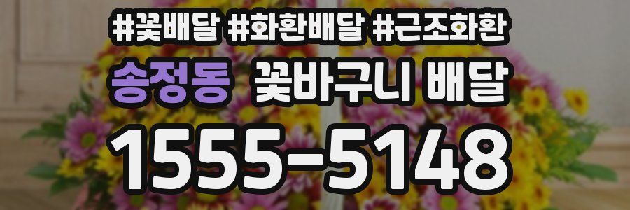 송정동 꽃바구니 배달