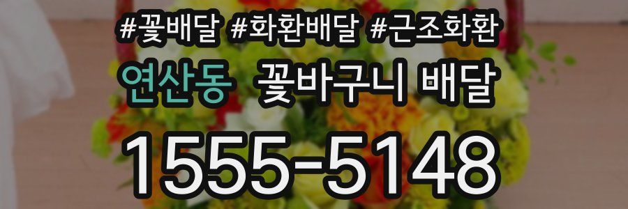 연산동 꽃바구니 배달