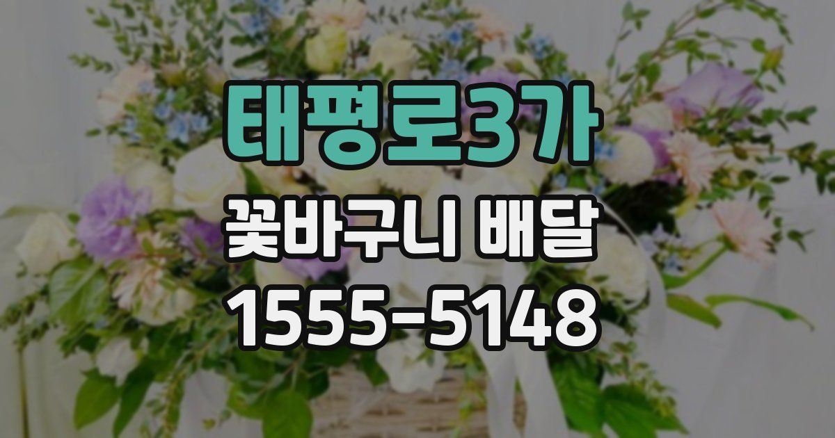 태평로3가 꽃바구니 배달