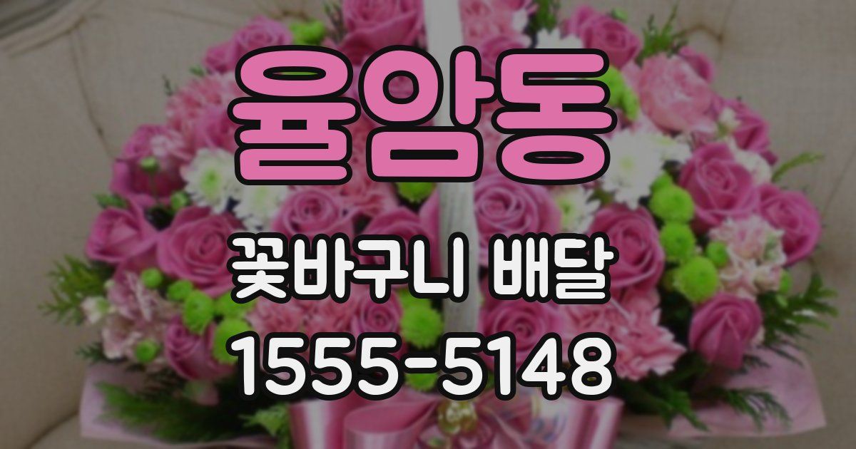 율암동 꽃바구니 배달