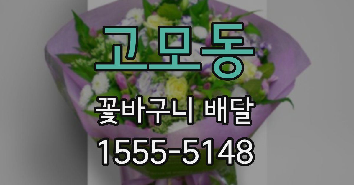 고모동 꽃바구니 배달