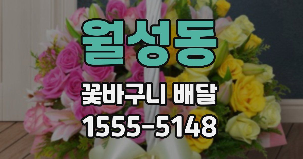 월성동 꽃바구니 배달