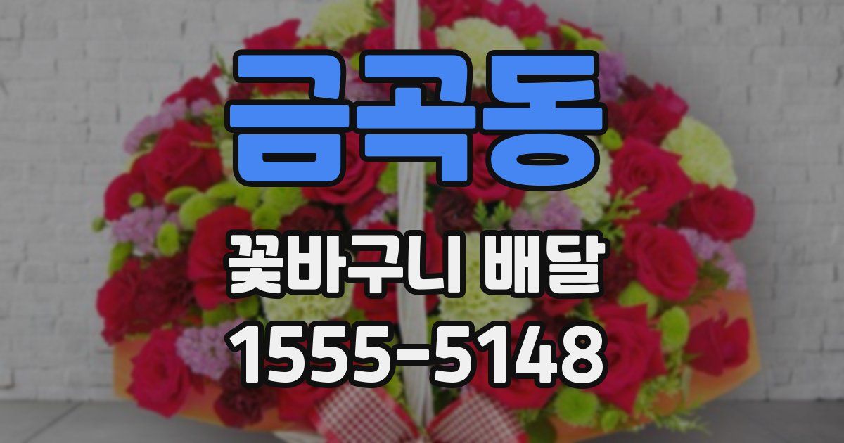 금곡동 꽃바구니 배달