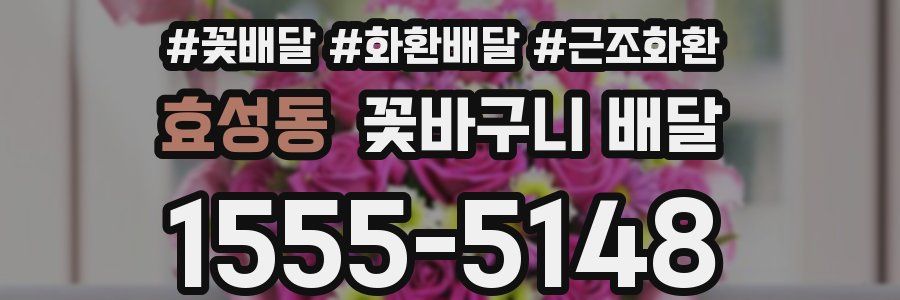 효성동 꽃바구니 배달