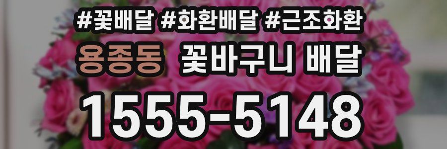 용종동 꽃바구니 배달
