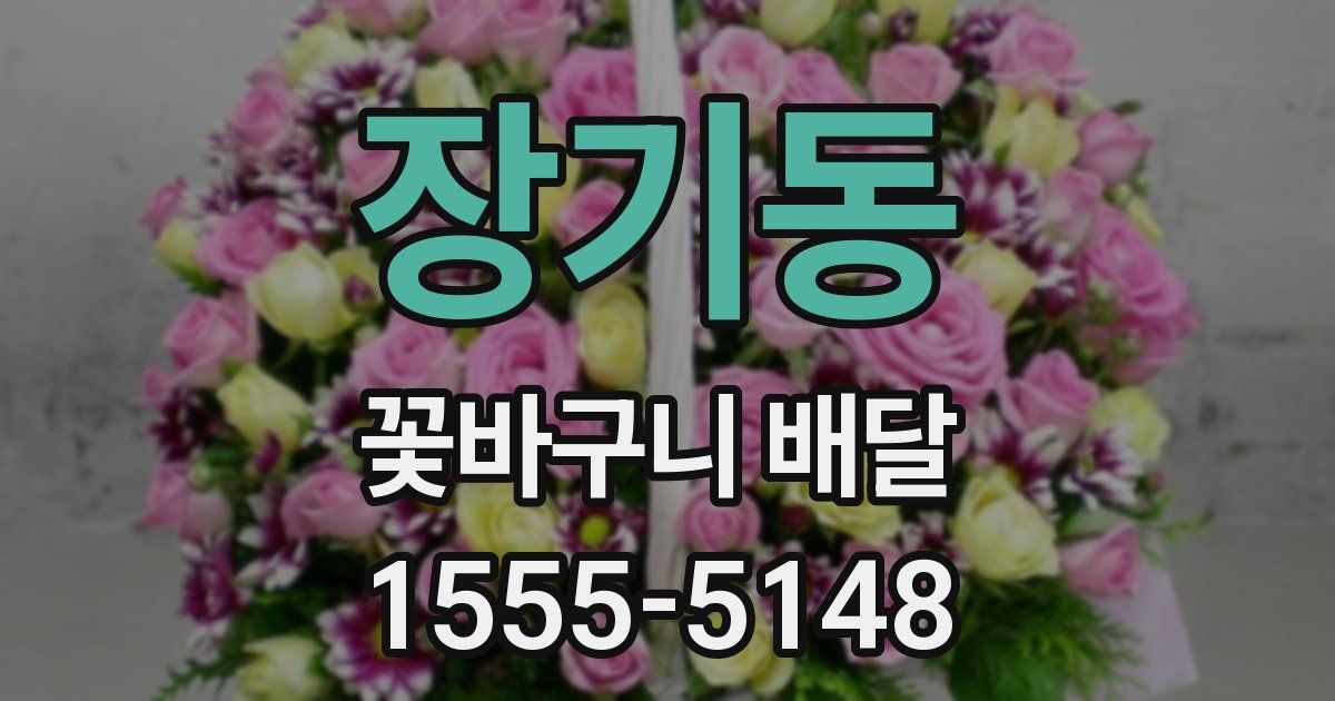 장기동 꽃바구니 배달