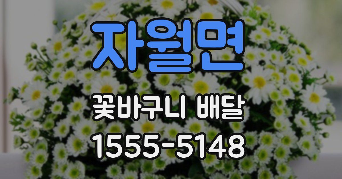 자월면 꽃바구니 배달