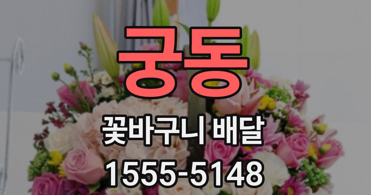 궁동 꽃바구니 배달