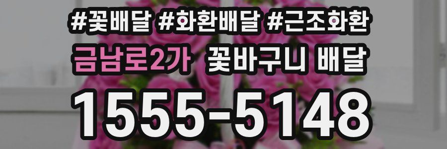 금남로2가 꽃바구니 배달