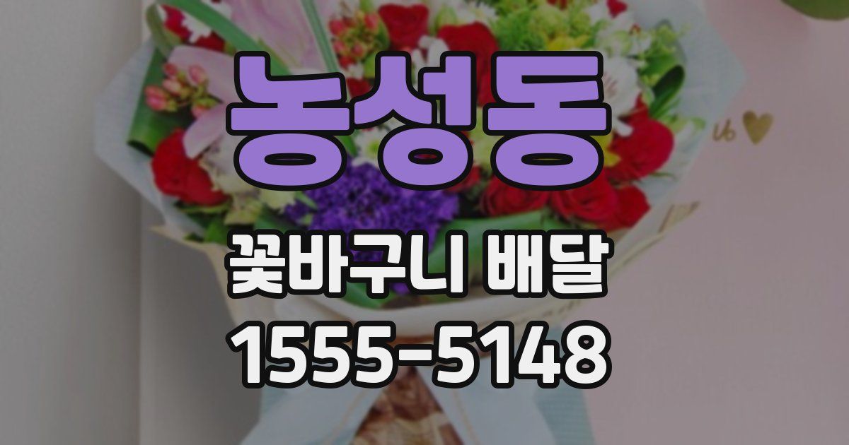 농성동 꽃바구니 배달