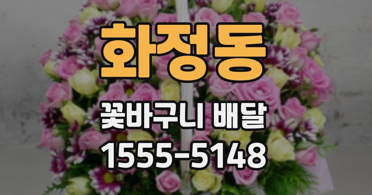 화정동 꽃바구니 배달