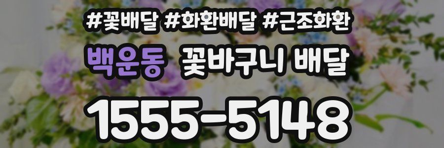 백운동 꽃바구니 배달